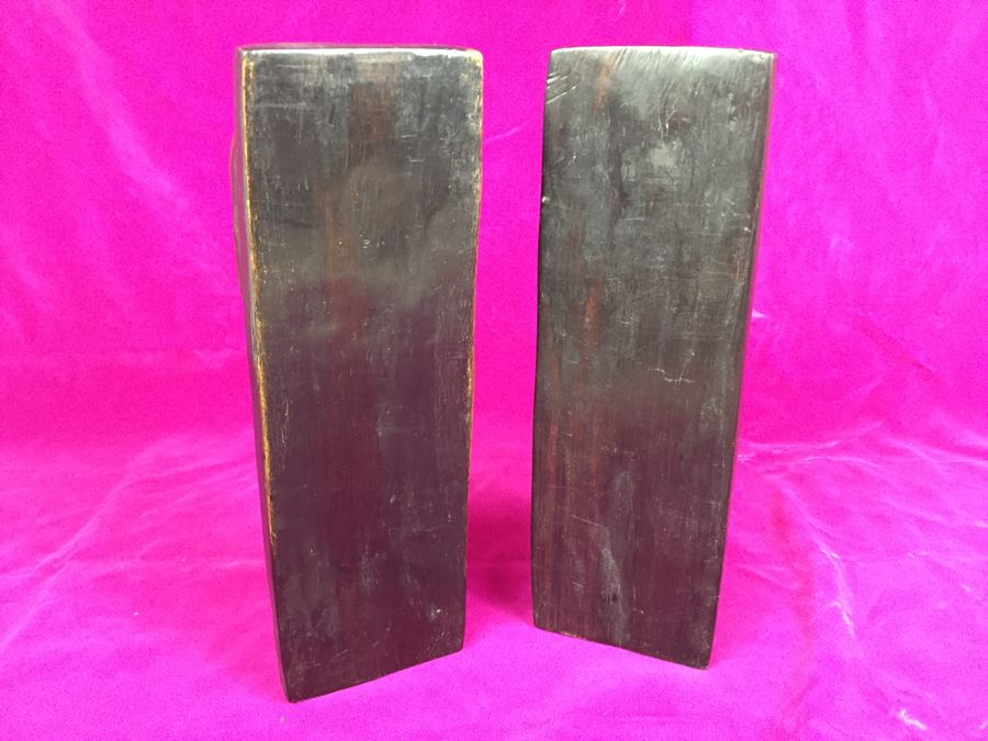 Hand Carved Wooden Heads Bookends Produced In Tanganyika East Africa For Afri-Craft, Inc [Photo 6]