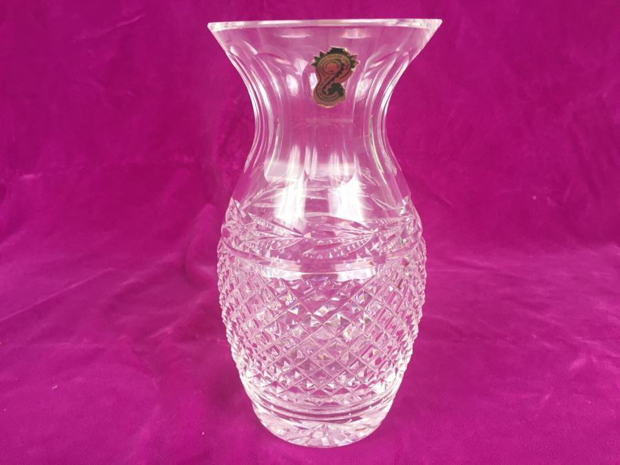 Pair Of Waterford Crystal Vases Ireland [Photo 3]