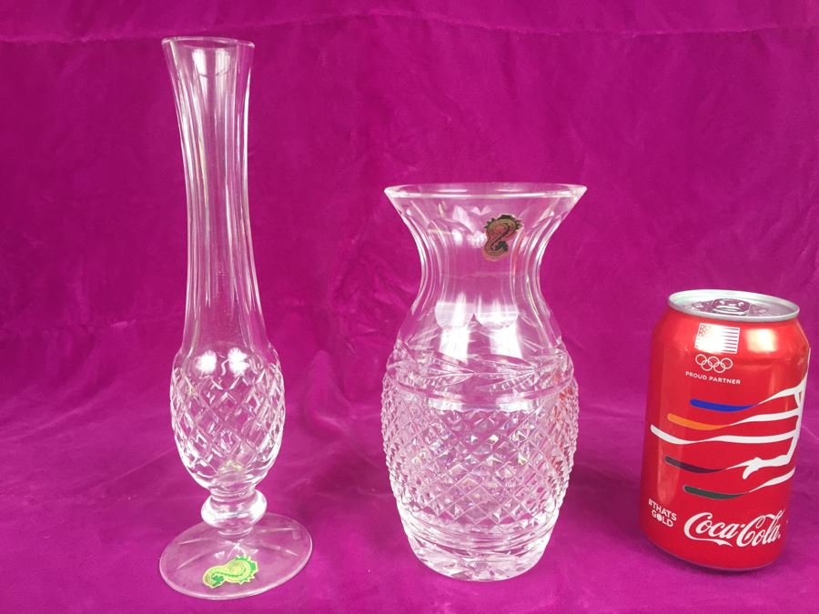 Pair Of Waterford Crystal Vases Ireland [Photo 1]