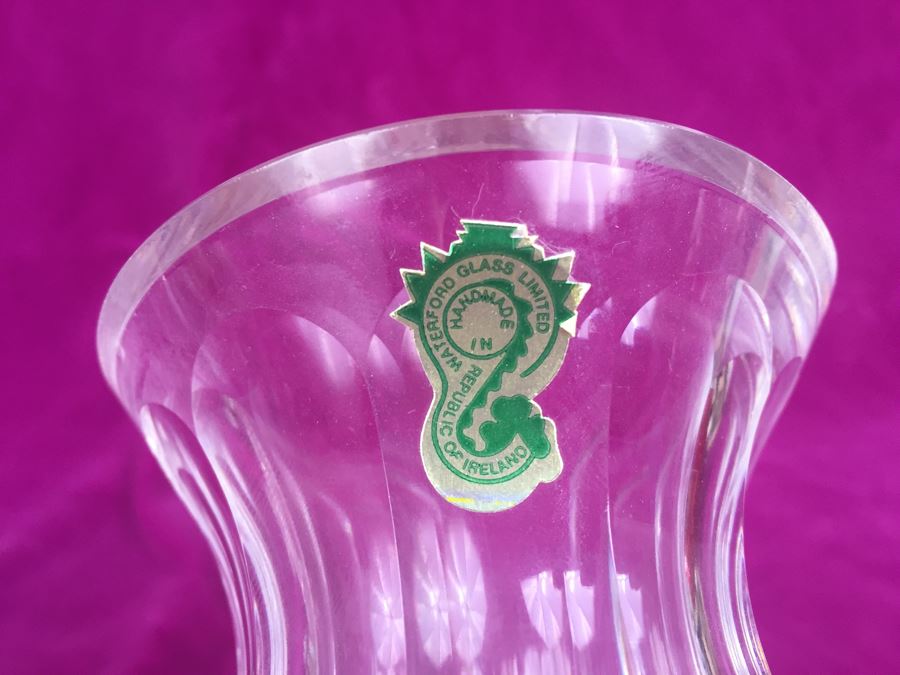 Pair Of Waterford Crystal Vases Ireland [Photo 4]