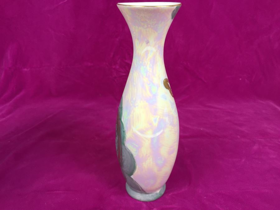 Pair Of Vases AITO China Hand Painted Japan 18k Gold Dragon Porcelain Vase Green and White MCI [Photo 18]