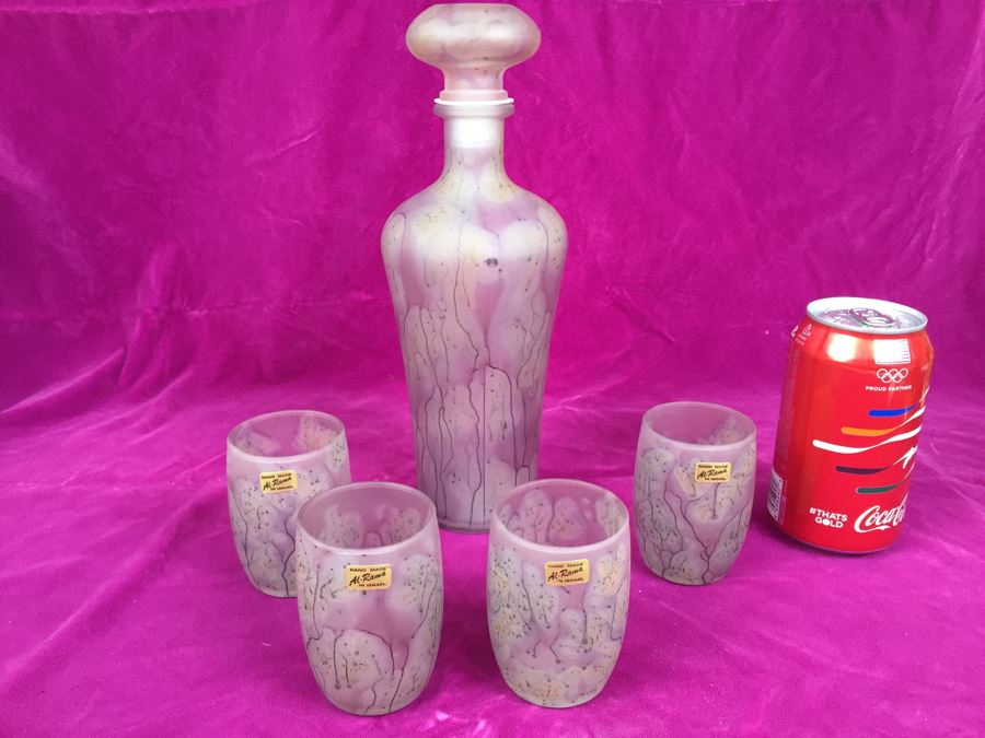 Handmade Al-Rama Israel Glass Set