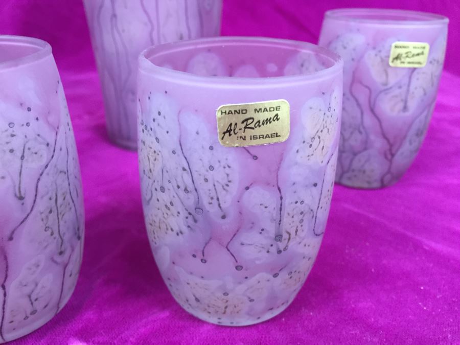 Handmade Al-Rama Israel Glass Set [Photo 6]