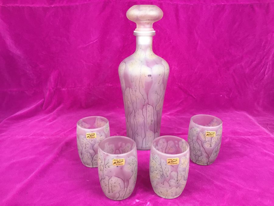 Handmade Al-Rama Israel Glass Set [Photo 4]