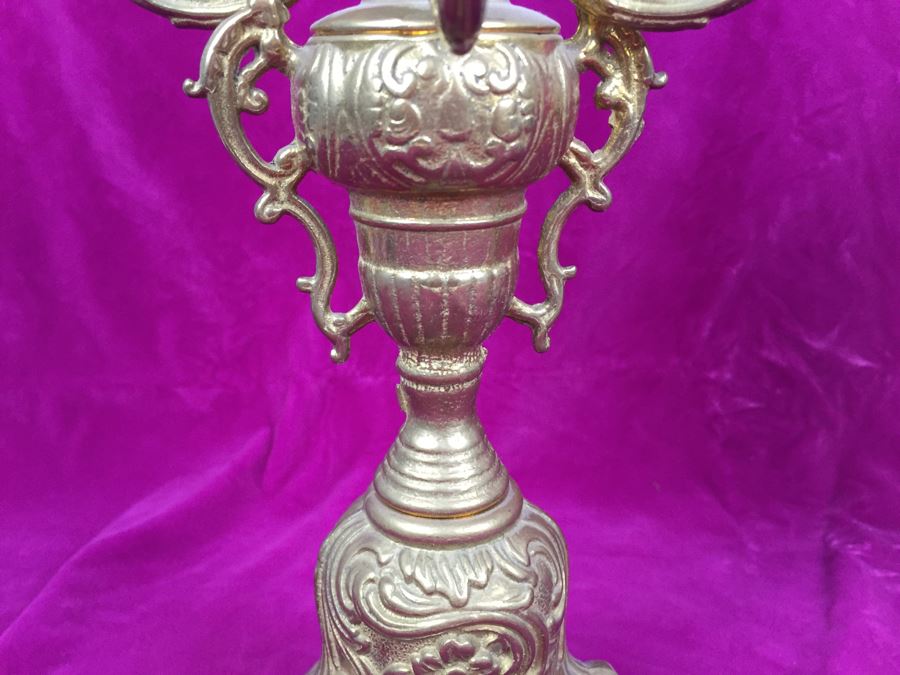 Pair Of Stunning Brass Candelabras [Photo 6]