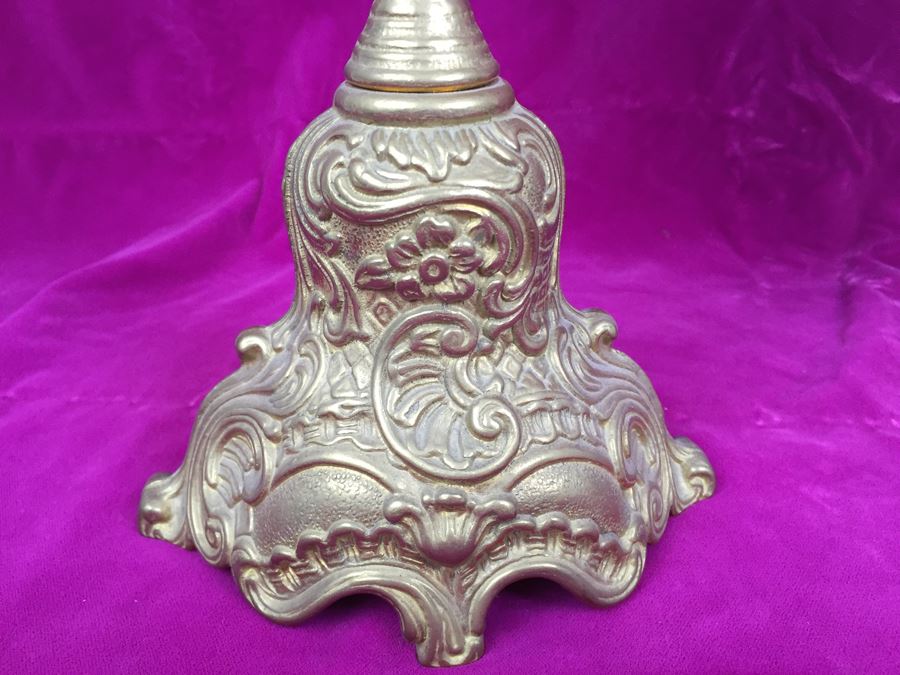 Pair Of Stunning Brass Candelabras [Photo 3]