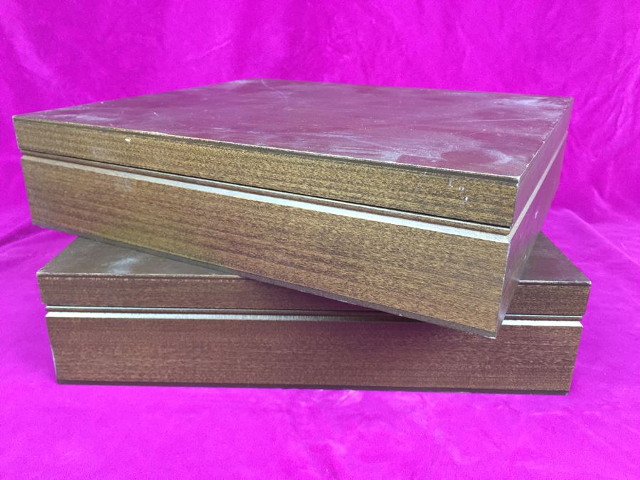 Set Of Silverplate Flatware With Two Silverware Boxes [Photo 10]