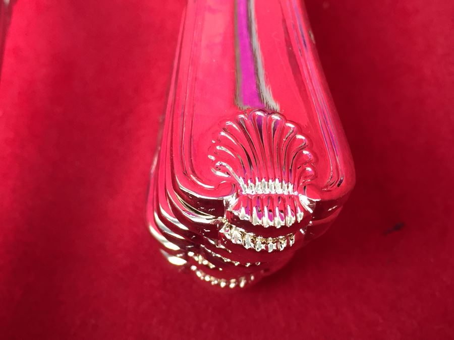 Set Of Silverplate Flatware With Two Silverware Boxes [Photo 9]