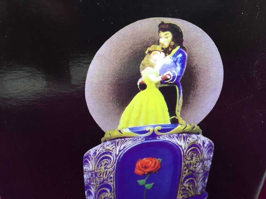 Disney Beauty And The Beast Snow Globe And Walt Disney World Castle 100MM Globe New In Box [Photo 4]