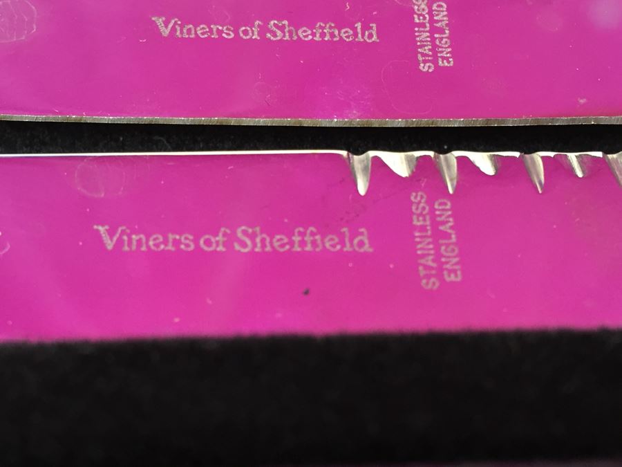 Pair Of Viners Of Sheffield England Steak Knives Sets New In Box [Photo 6]
