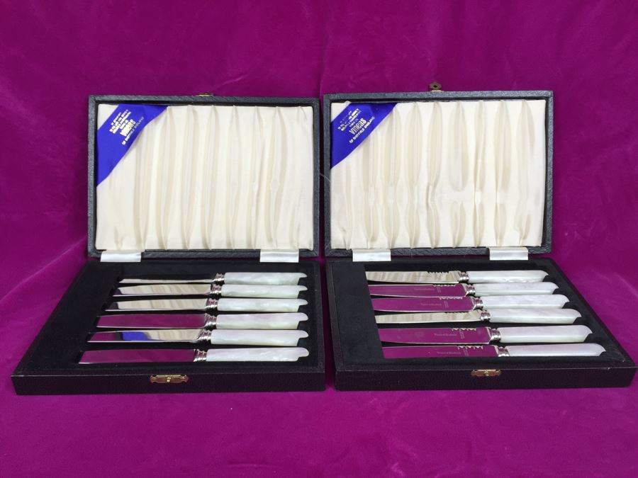 Pair Of Viners Of Sheffield England Steak Knives Sets New In Box [Photo 2]
