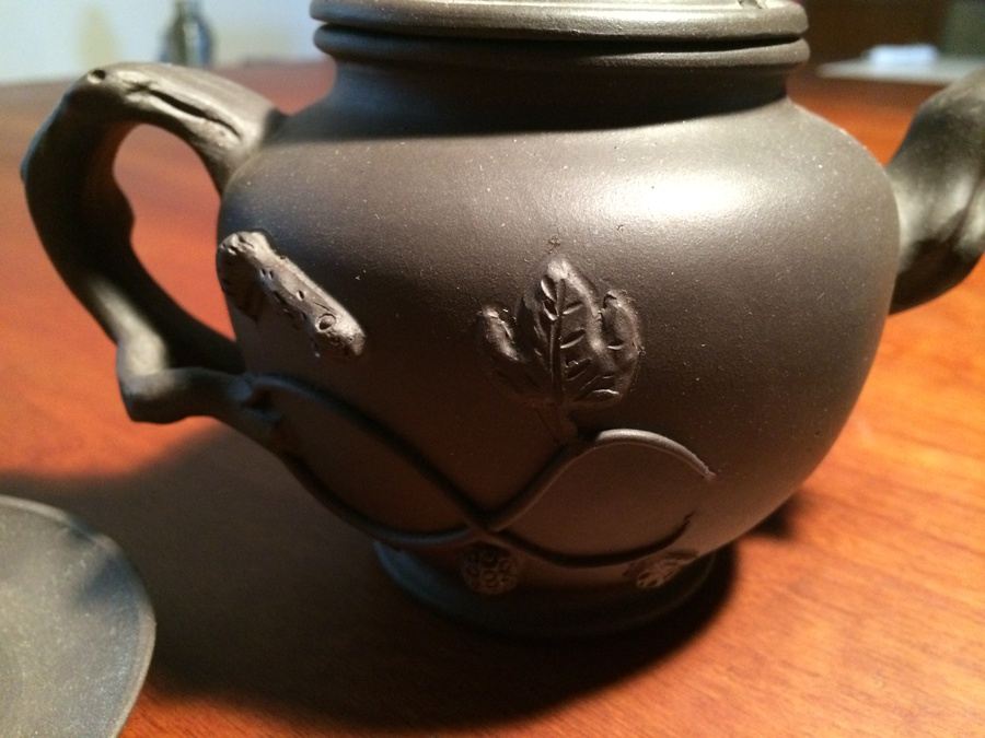 Handmade Teapot with (1) Cup and Saucer and (3) Extra Saucers [Photo 3]