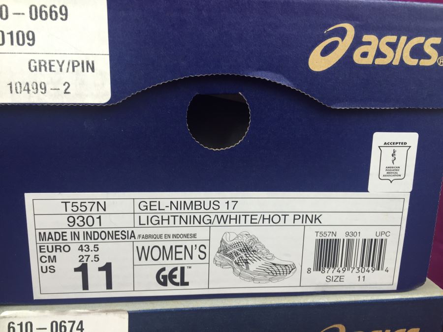 Set Of 4 Women's ASICS GEL Running Shoes Size 11 New In Box [Photo 6]