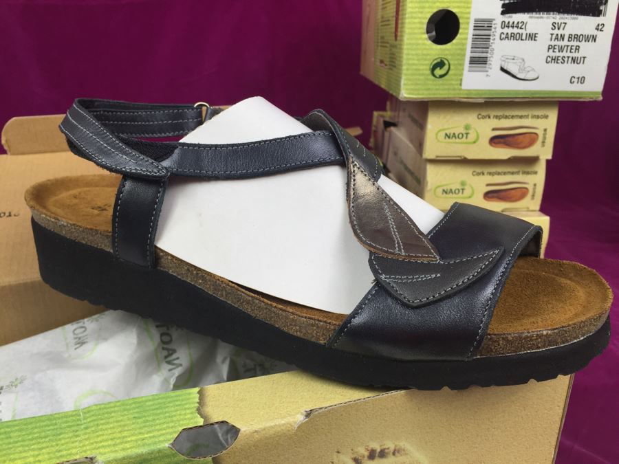 3 Pairs Of NAOT Women's Shoes Size 42 With 4 Cork Replacement Insoles All New In Box [Photo 14]