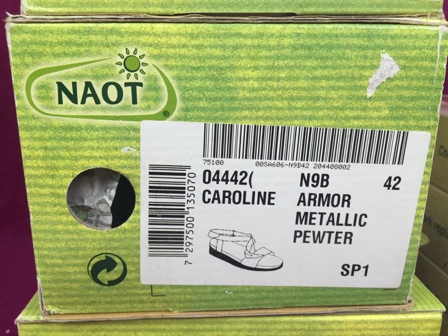 3 Pairs Of NAOT Women's Shoes Size 42 With 4 Cork Replacement Insoles All New In Box [Photo 7]