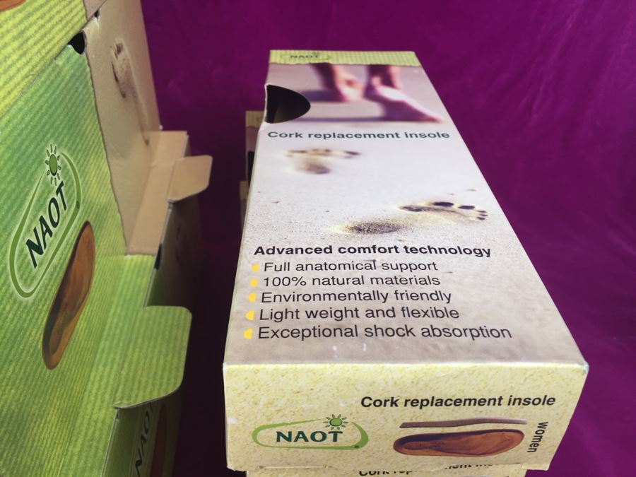 3 Pairs Of NAOT Women's Shoes Size 42 With 4 Cork Replacement Insoles All New In Box [Photo 5]