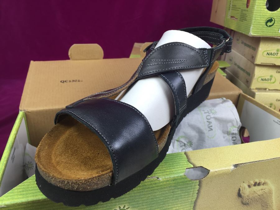 3 Pairs Of NAOT Women's Shoes Size 42 With 4 Cork Replacement Insoles All New In Box [Photo 12]
