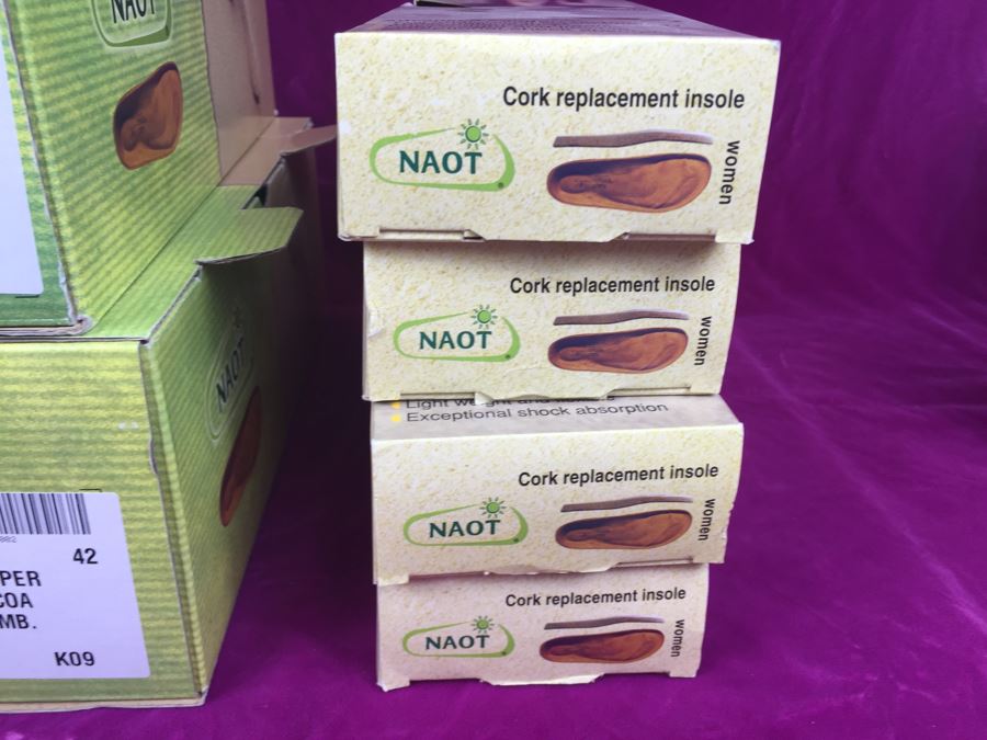 3 Pairs Of NAOT Women's Shoes Size 42 With 4 Cork Replacement Insoles All New In Box [Photo 4]