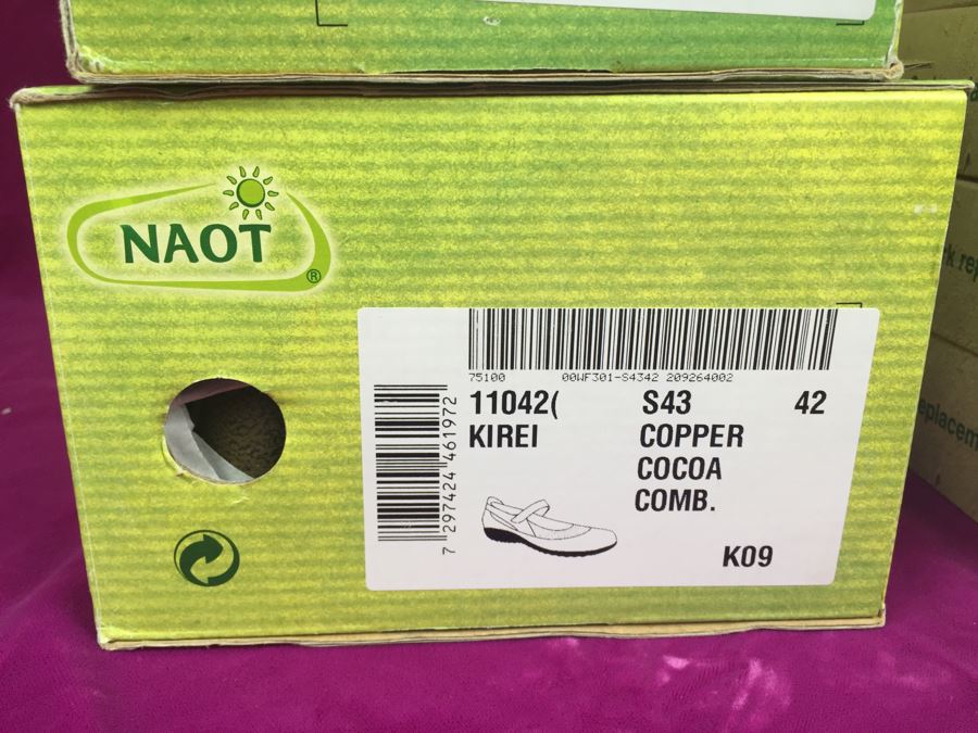 3 Pairs Of NAOT Women's Shoes Size 42 With 4 Cork Replacement Insoles All New In Box [Photo 6]