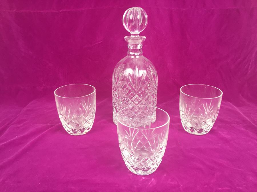 BLOCK Crystal Decanter And 3 Crystal Glasses [Photo 2]