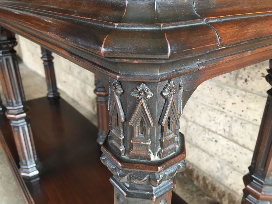 Stunning Antique Cabinet With Detailed Wood Carvings [Photo 3]