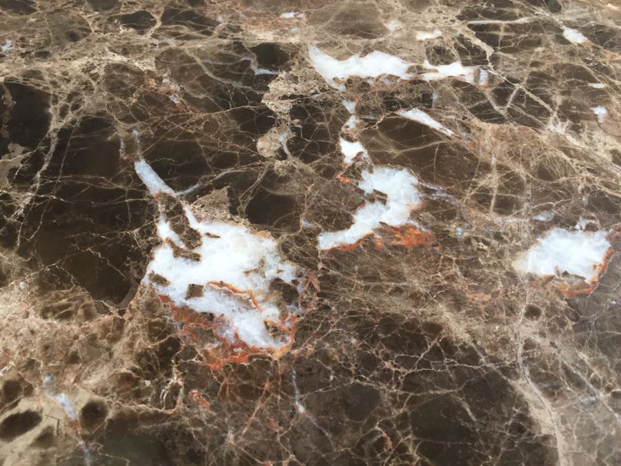 Round Marble Top Coffee Table With Wooden Base [Photo 6]