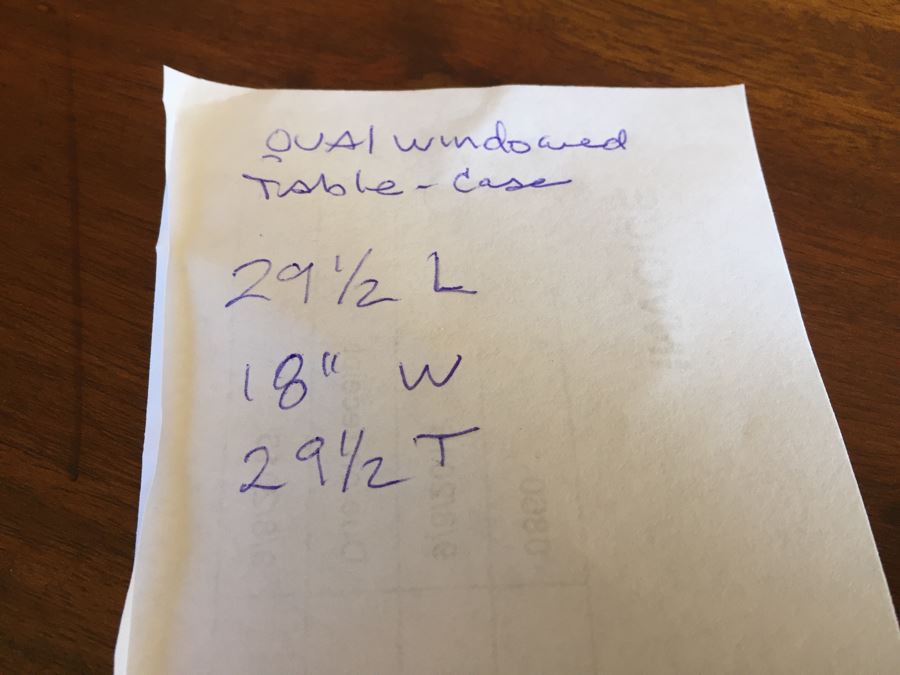 Beautiful French Provencial Curio Cabinet Bar Oval Windowed With Removable Top Tray [Photo 26]