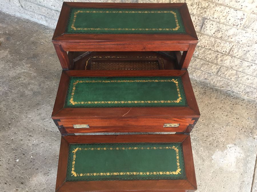 Solid Cane Seat Chair That Transforms Into A Library Ladder Made In Italy [Photo 10]