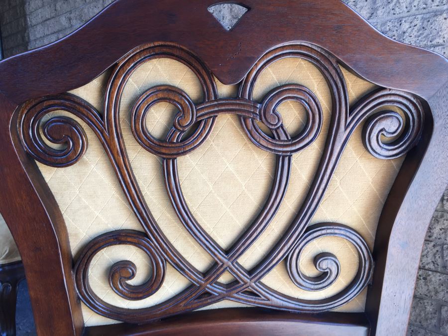 Pair Of Thomasville Oversized Upholstered Armchairs [Photo 11]