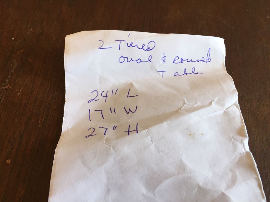 Vintage 2-Tier Pedestal Table [Photo 7]