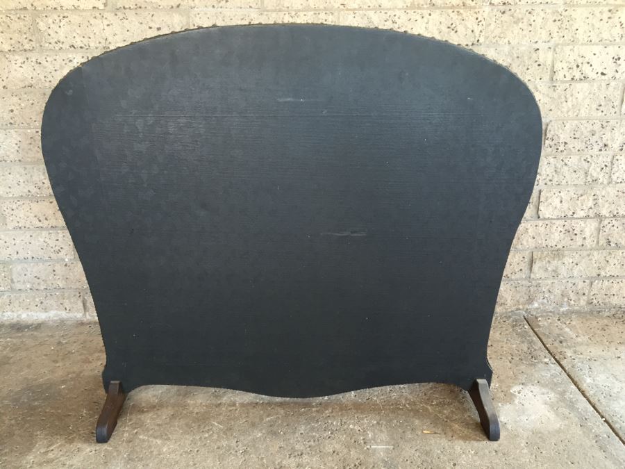 Antique Hand Painted Fireplace Screen [Photo 9]