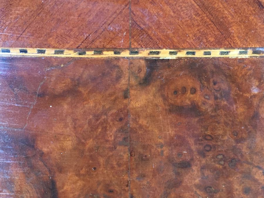 Stunning Large Bow Front Commode Chest Of Drawers With Nice Marble Top [Photo 23]