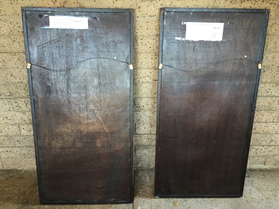 Pair Of Contemporary Gold And Black Prints On Boards With Chinese Poems Sayings By Li Bai (701-762 A.D.) And Du Mu (803 - 852 A.D.) [Photo 7]