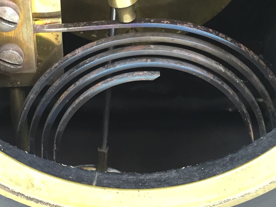 Impressive Antique Waterbury Clock Co. French Marble Open Escapement Mantle Clock [Photo 26]