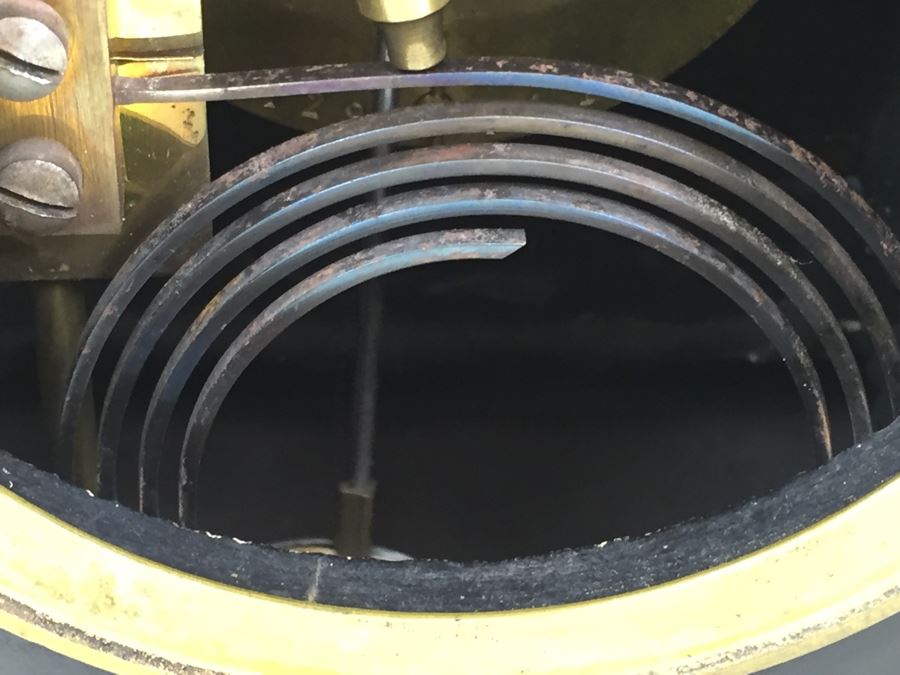 Impressive Antique Waterbury Clock Co. French Marble Open Escapement Mantle Clock [Photo 27]