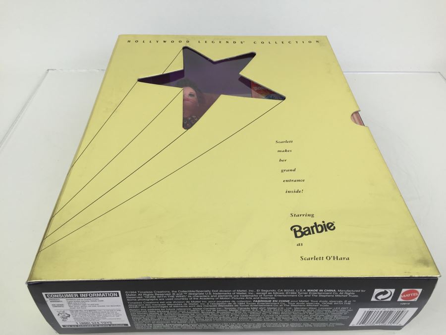 Barbie Hollywood Legends Collection Barbie As Scarlett O'Hara Mattel Vintage 1994 [Photo 6]