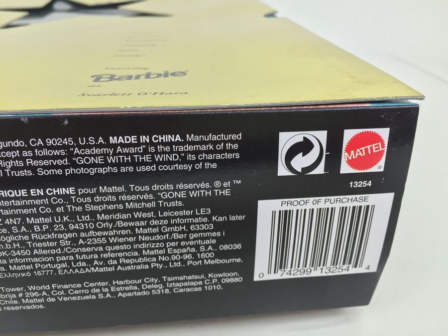 Barbie Hollywood Legends Collection Barbie As Scarlett O'Hara Mattel 13254 Vintage 1994 [Photo 8]