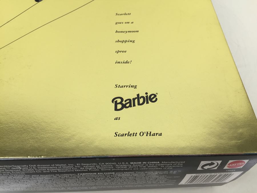 Barbie Hollywood Legends Collection Barbie As Scarlett O'Hara Mattel 13254 Vintage 1994 [Photo 5]