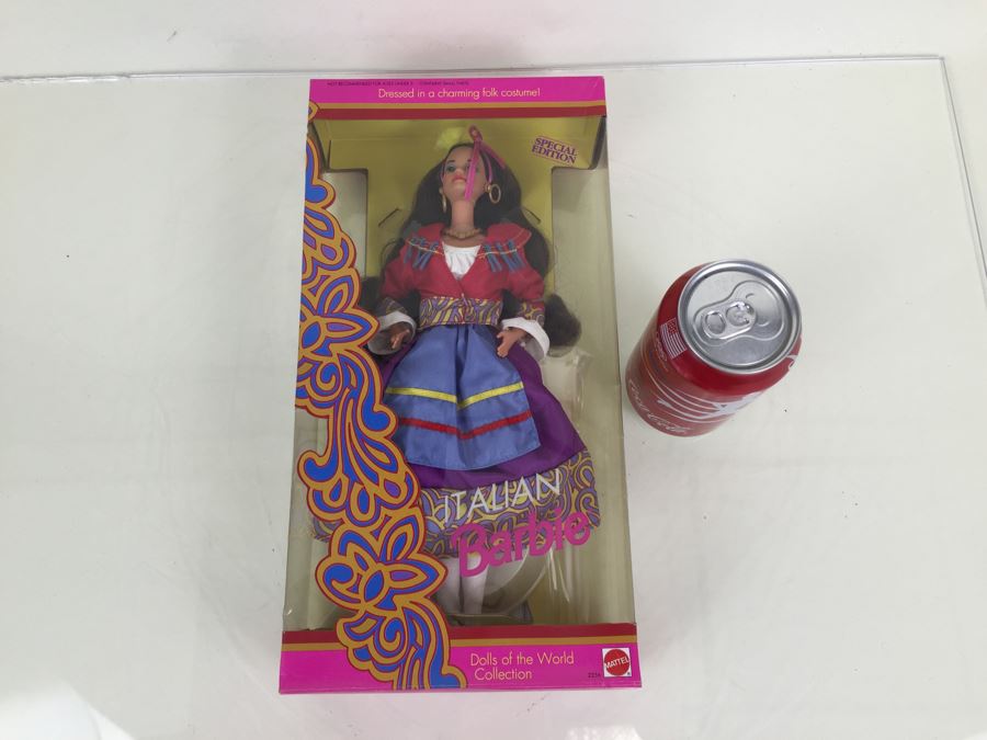 Special Edition Italian Barbie Dolls Of The World Collection Mattel New In Box 2256 Vintage 1992