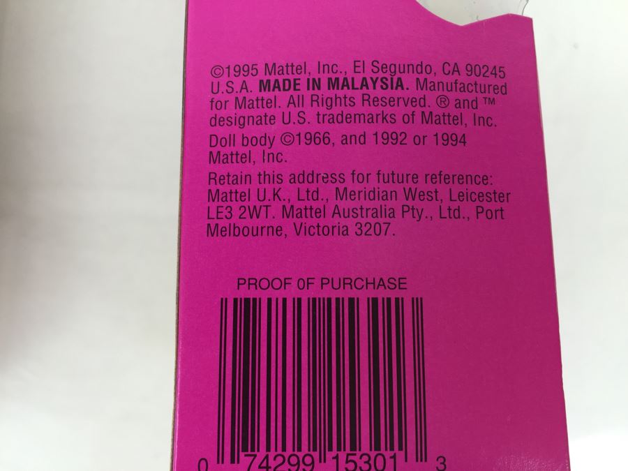 Spring Bouquet Barbie 3477 And School Spirit Barbie 15301 Mattel New In Box Vintage 1992 [Photo 10]