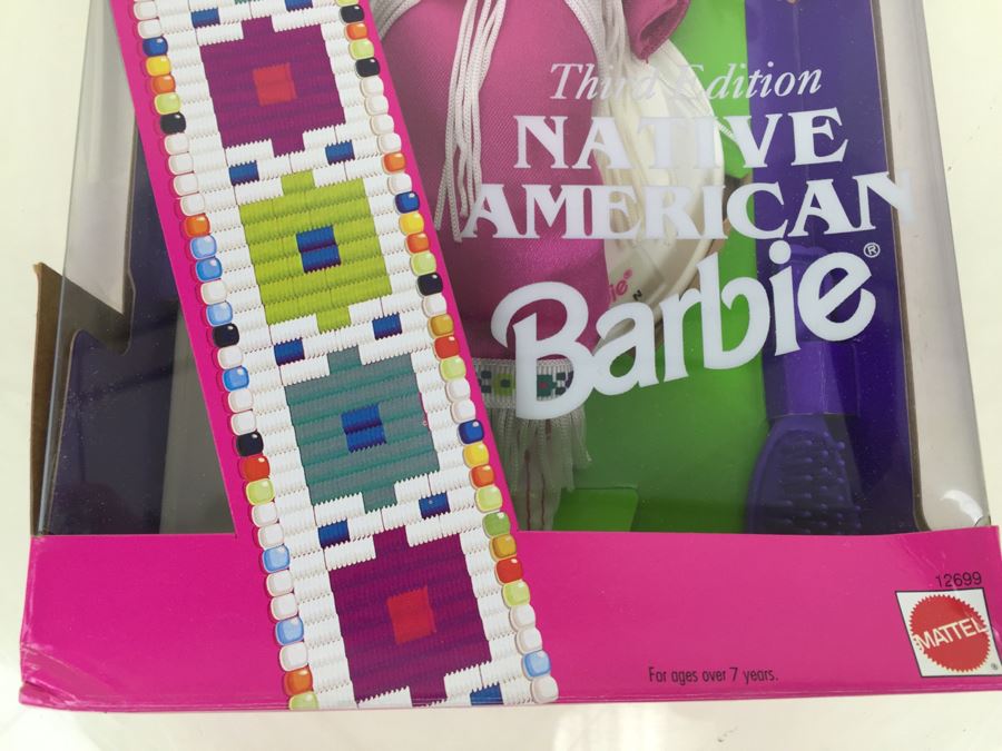 Special Edition Third Edition Native American Barbie Dolls Of The World Collection Mattel New In Box 12699 Vintage 1994 [Photo 6]