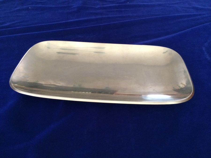 GABIS Stainless Sweden Plate with Wooden Handled Sterling Silver Spoon [Photo 2]