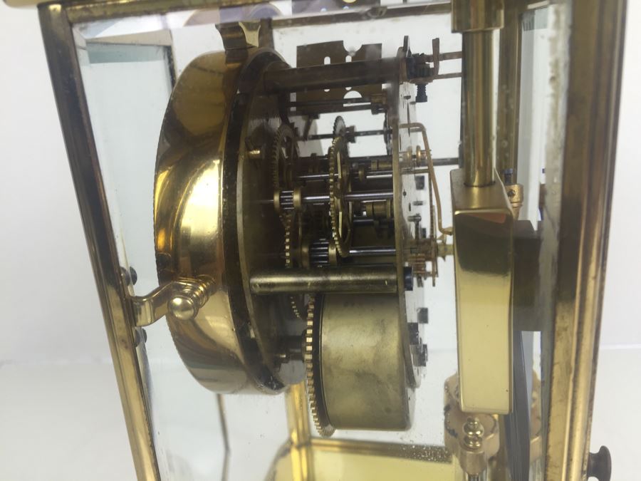 Antique New Haven Crystal Regulator Clock #436 On Dial - Open Escapement New Haven, CT Excellent Condition With Key [Photo 24]