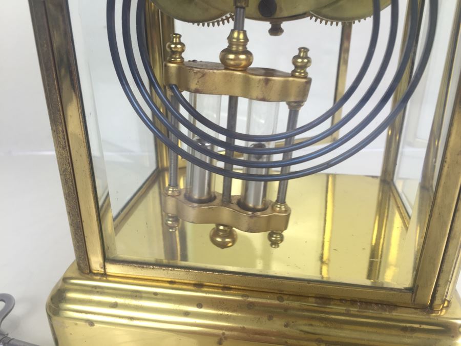 Antique New Haven Crystal Regulator Clock #436 On Dial - Open Escapement New Haven, CT Excellent Condition With Key [Photo 19]