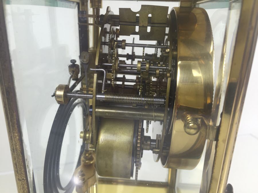 Antique New Haven Crystal Regulator Clock #436 On Dial - Open Escapement New Haven, CT Excellent Condition With Key [Photo 16]