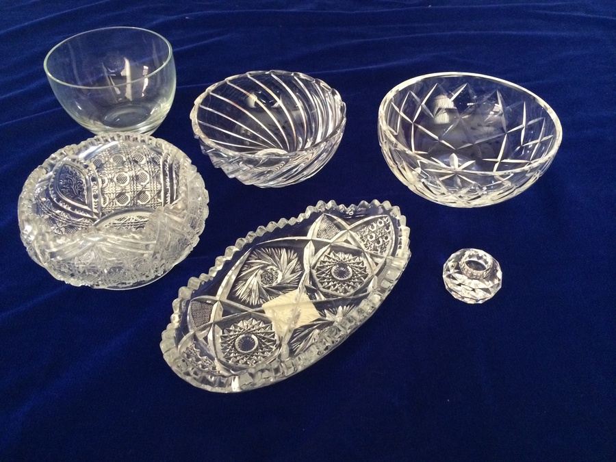 Crystal and Glass Lot [Photo 1]