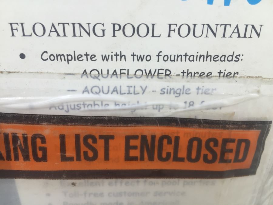 Aqua Flower Floating Pool Fountain New In Box [Photo 4]
