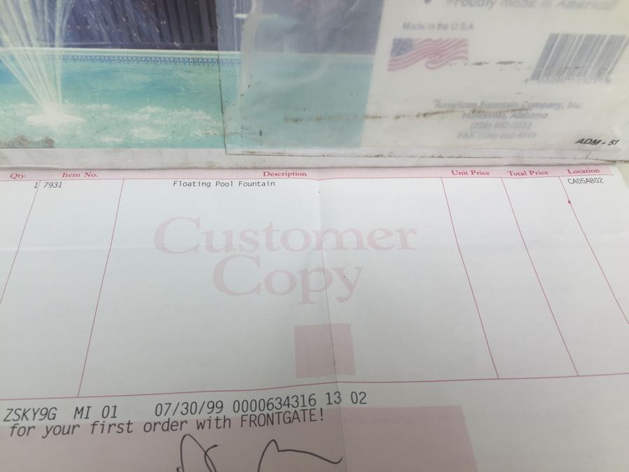 Aqua Flower Floating Pool Fountain New In Box [Photo 5]