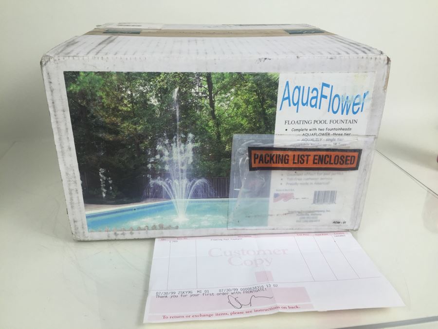 Aqua Flower Floating Pool Fountain New In Box