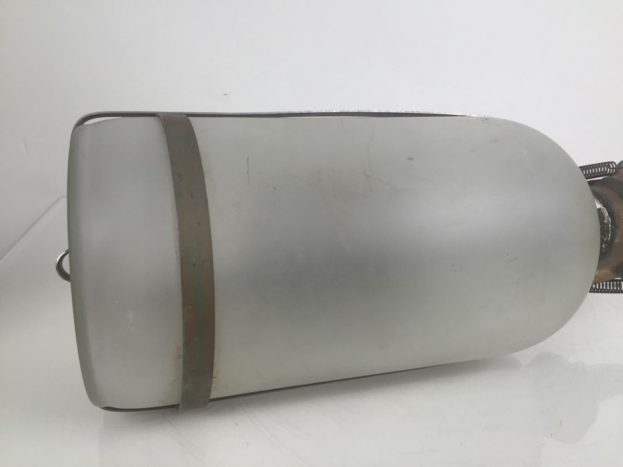 Vintage Shur-Spray Glass Fire Extinguisher For Fire The Chemical Sprinkler With Metal Mounting  [Photo 12]